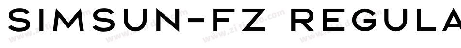 Simsun-FZ Regular字体转换
